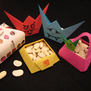 SETSUBON - traditionelles japanisches Bohnenfest, Origami-Workshop
