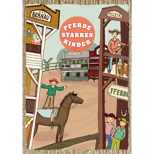 Pferde stärken Kinder, Illustration