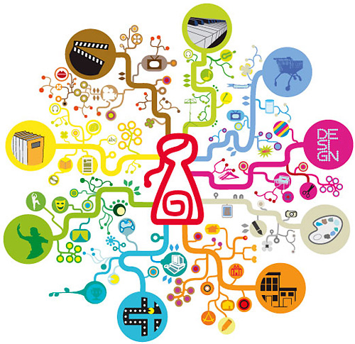 F3 Marketingagentur. Illustration: Selbständige Frauen in der Kreativwirtschaft