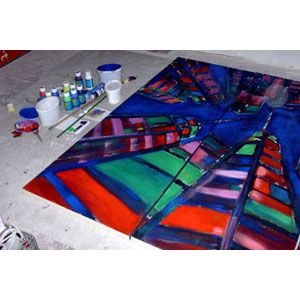 Skyline, Wandbild gestaltet nach Kundenwunsch