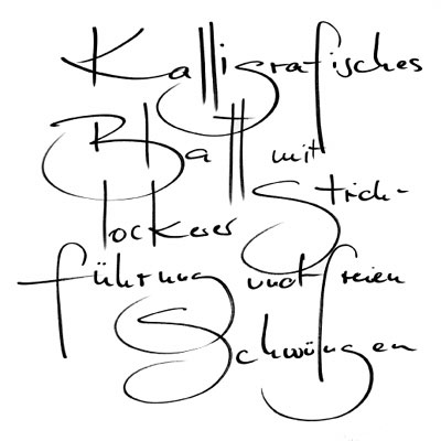 unverwechselbare Handschrift im Kundenauftrag für sehr persönliche Tischkarten und Urkunden