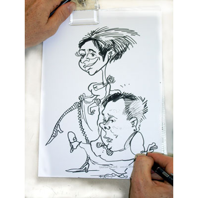 Karikaturen bei Veranstaltungen