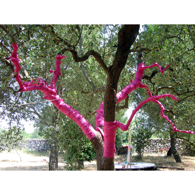 intervenzione rosa, 2006, escenografa especial de espacios