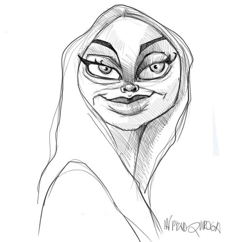 caricatura digital, Caricatura retrato 