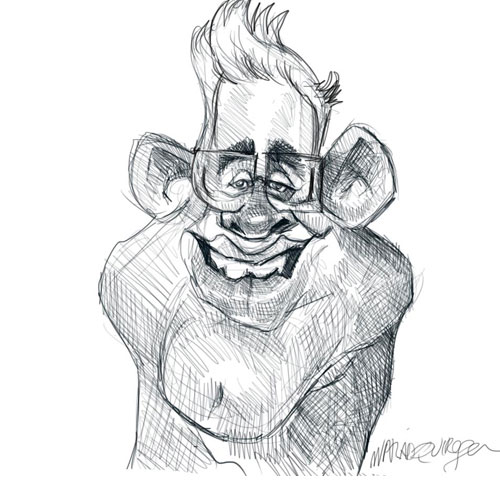 Caricatura digital, lápiz, Caricatura retrato en eventos en Alemania