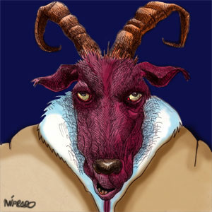 Aries, der Ziegenbock, professionelle Illustratoren online