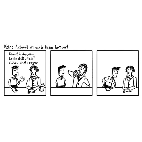Keine Antwort ist…, Cartoon