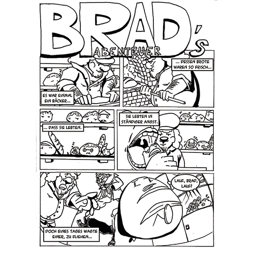 Brad das Brot, analoge Comics