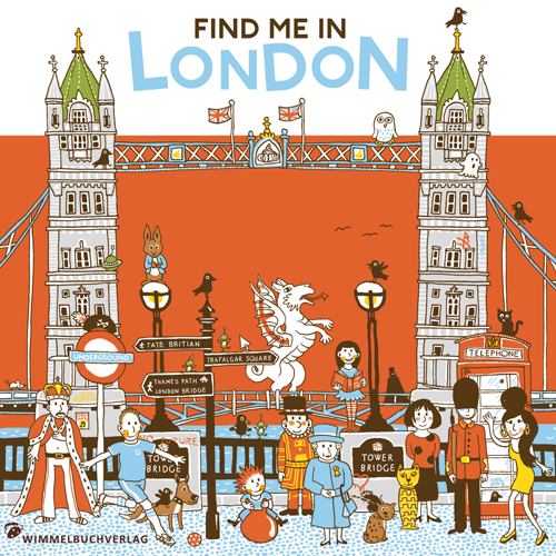 Find me in London, Illustrationen für ein Wimmelbuch