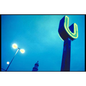 Berlin 2000, farbige Fotografie der Stalinallee