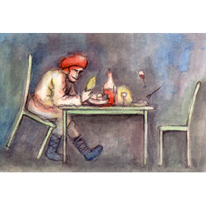 Gevatter Naum, russisches Volksmärchen, Illustrationen