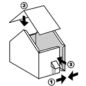 Reihenhaus, Papiermodell-Konstruktionen