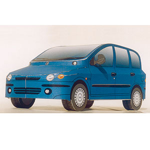 Papiermodell FIAT Multipla, Papiermodell-Konstruktionen