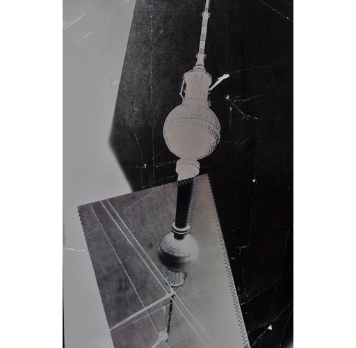 Berliner Fernsehturm, Ausschnitt, experimentelle Fotografie