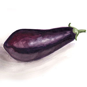 Aubergine, Foodmalerei