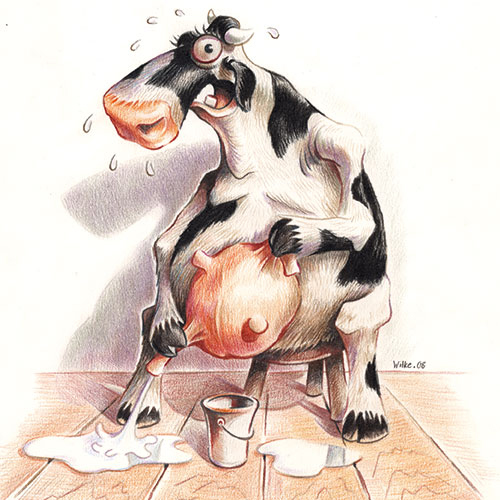 Selbst ist die Kuh, Cartoonzeichner online