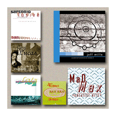 diverse CD-Cover, Layout und Bildkonzeption