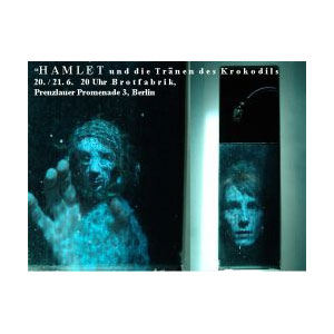 Hamlet oder die Tränen des Krokodils, Collage, am Computer nachbearbeitet
