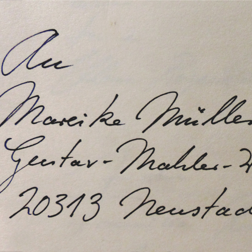Handschrift für exklusive Einladungen