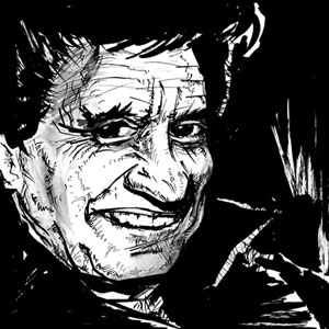 Johnny Cash - freie Illustration