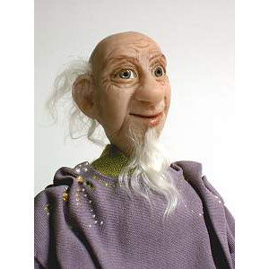 Magier, Posierbare Unikat-Figur aus ofenhärtender Modelliermasse, Fantasy