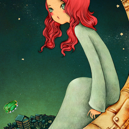 Top of the World, Illustrationen im Manga-Stil
