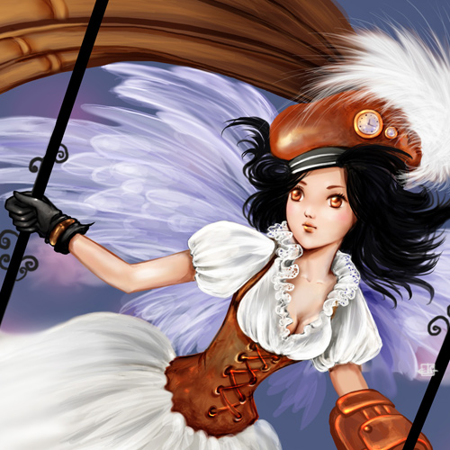 Steampunk Girl, Mangas, Illustrationen