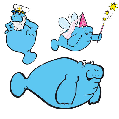 Max Manati für das Atlantis Kindermuseum, KeyVisual-Figuren