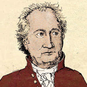 Goethe, Porträtillustrationen für Publikationen