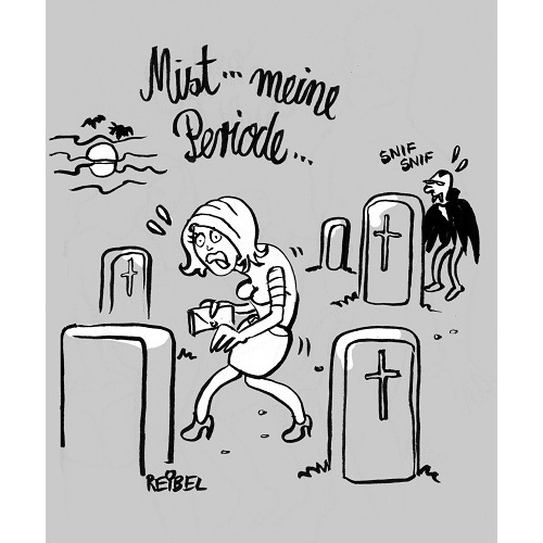 Mist meine Periode..., Vampir-Cartoon