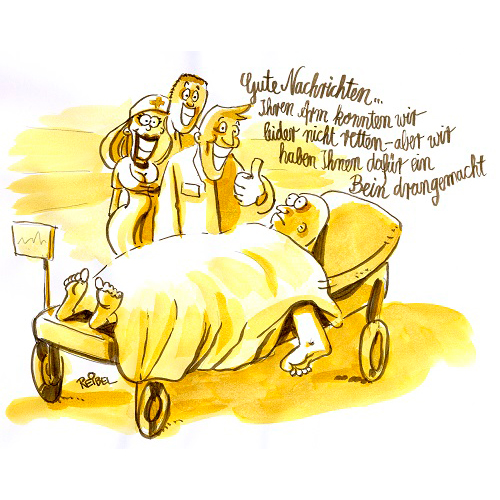 Krankenhaus-Cartoon, Cartoon und Karikatur