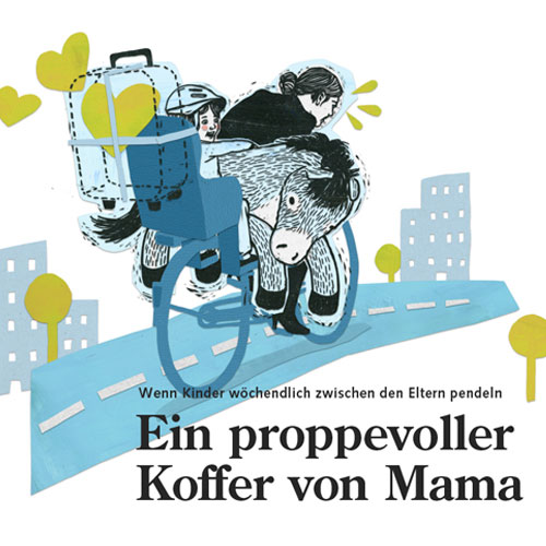 Das Pendelkind, Illustrationen zu Eltern und Kindern