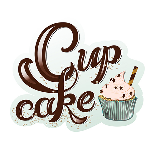 Cupcake, Handlettering