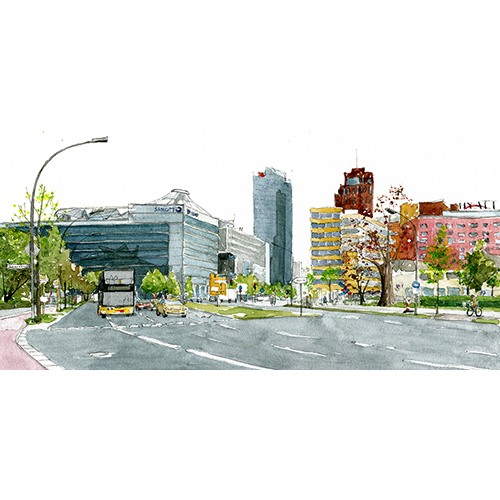 Potsdamer Straße, Berlin, Stadtillustrationen