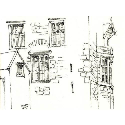 Schloß in Donegal in Irland, Illustrationen