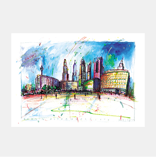 Alexanderplatz, Architektur-Illustrationen
