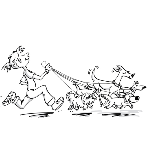 Hundetraining leichtgemacht, Comic und Cartoon