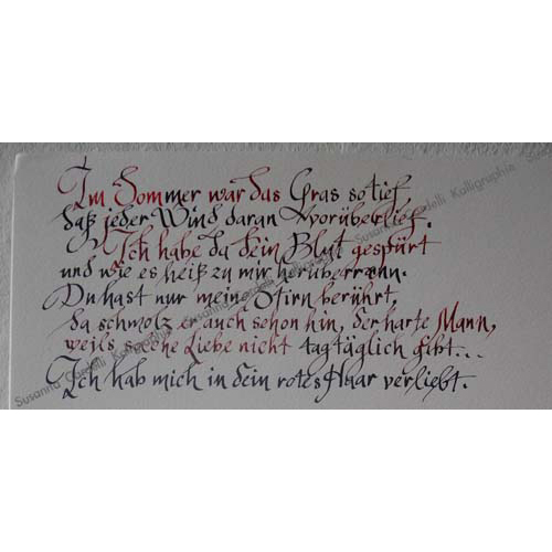 bella bimba, calligrafia