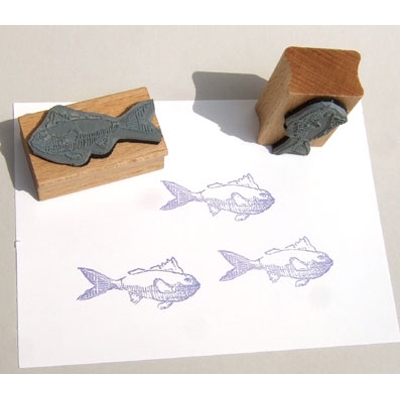 fieser Fisch, Motiv-Stempel