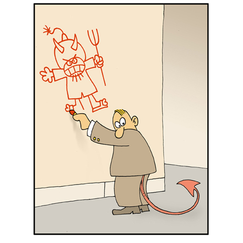Pegida, Cartoon