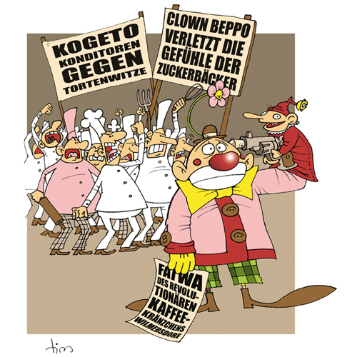 Fatwa gegen Beppo, Cartoon