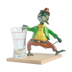 Schnapsdrossel, 3-D-Cartoonfiguren