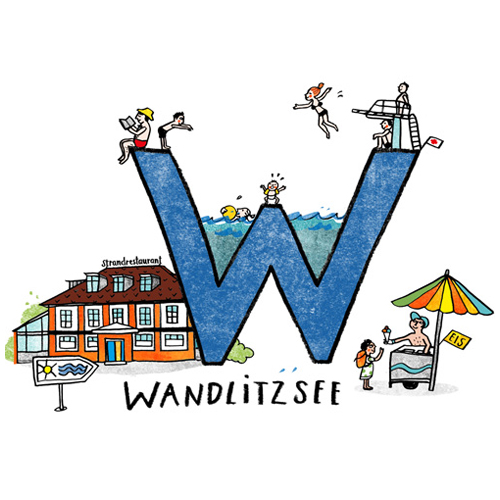 W wie Wandlitzsee, Illustrierte Alphabete