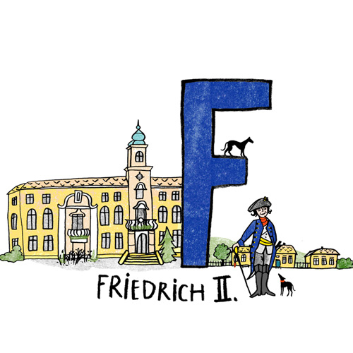 F wie Friedrich II, Illustrierte Alphabete