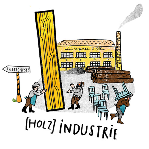 I wie Industrie, Illustrierte Alphabete für Kinder