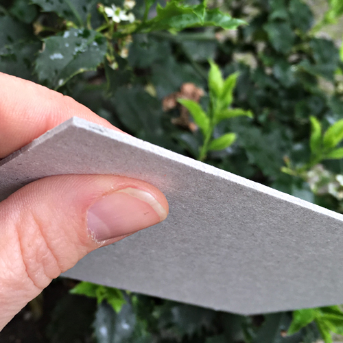 extradicke Blanko-Postkarten aus Graupappe, 2 mm