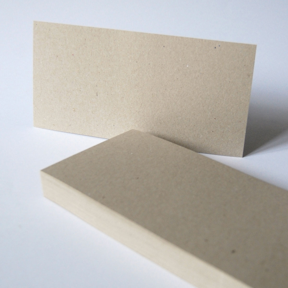 sandgraue Blanko-Postkarten DL aus umweltfreundlicher, billiger Graupappe