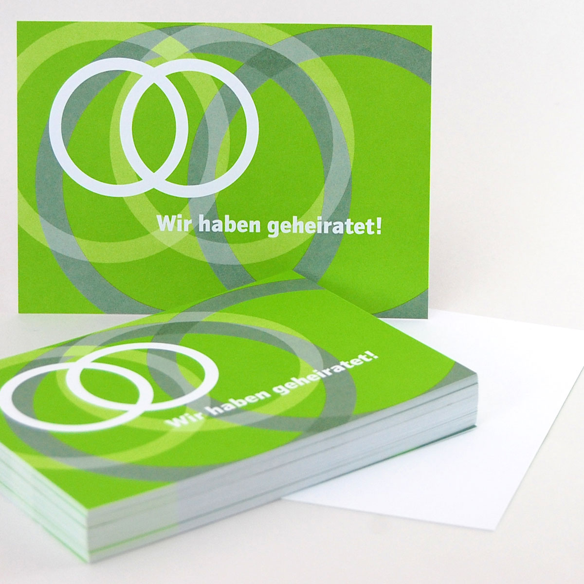 Wir haben geheiratet - Postkarten nach der Hochzeit