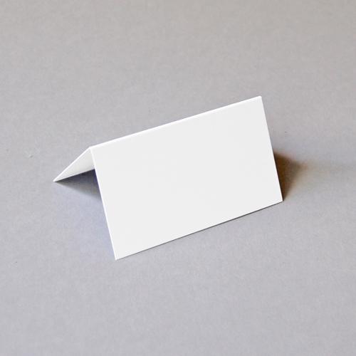 hochweiße blanco Tischkarten mit glatter Oberfläche, 4,5 x 8 cm