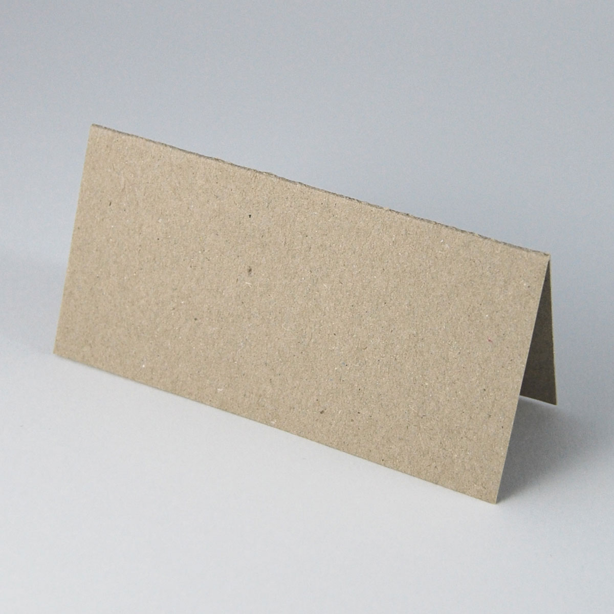 Blanko-Tischkarten Graupappe, 100% Recycling